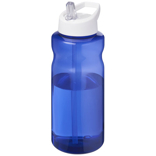 Gourde sport personnalisée 1L Ocean Plastic H2O Active® Bleu et Blanc